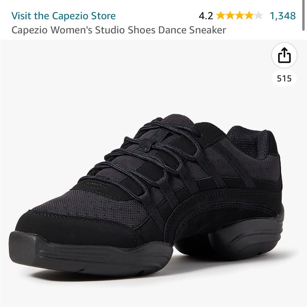 Capezio women’s studio dance shoes size 8